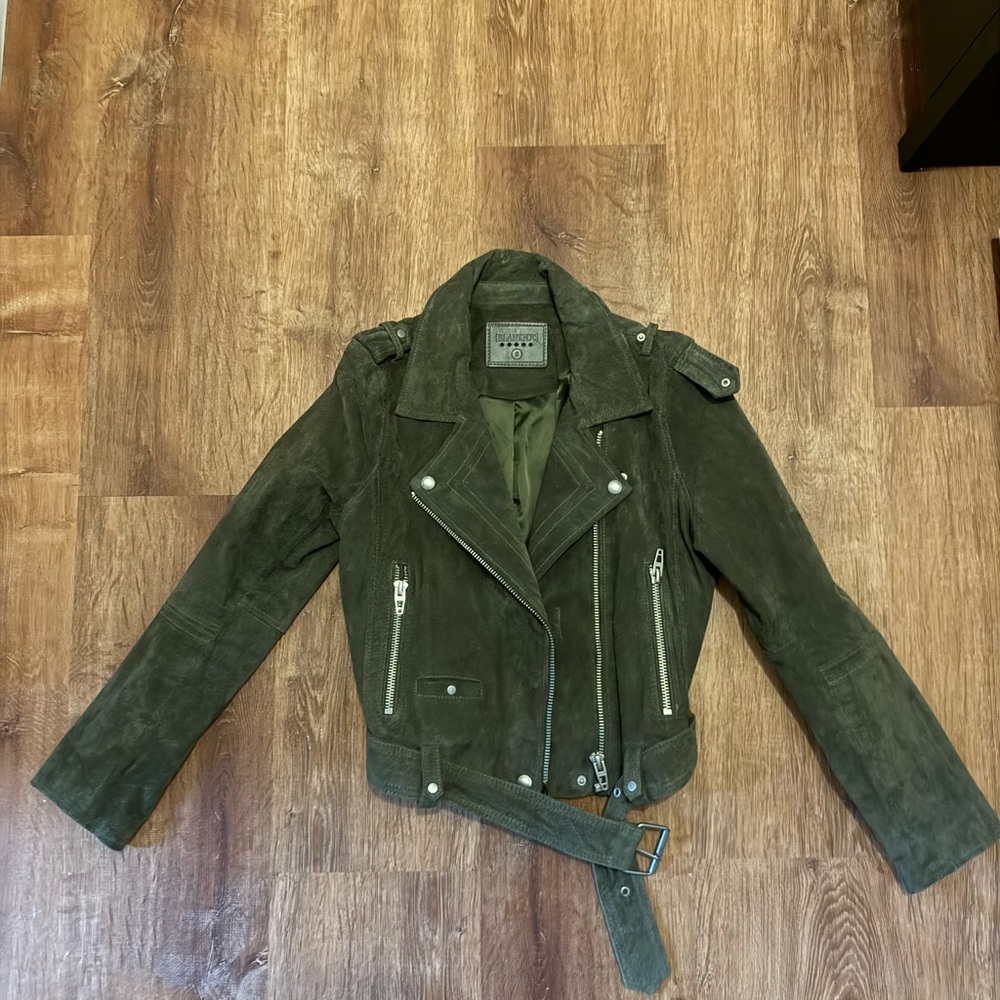 Women's Green Suede Jacket